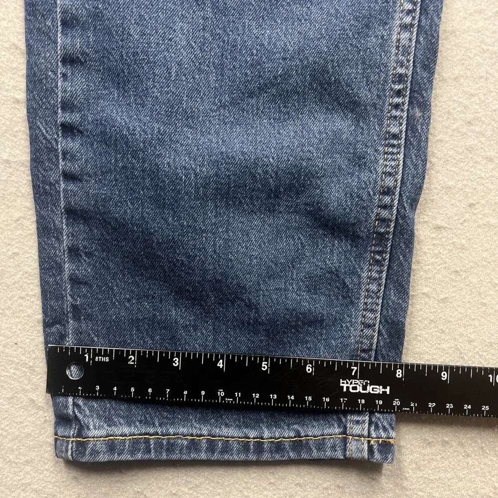 Levis 505 Regular Fit Straight Leg Mens Jeans 34x30 Medium Wash Blue Stretch NEW